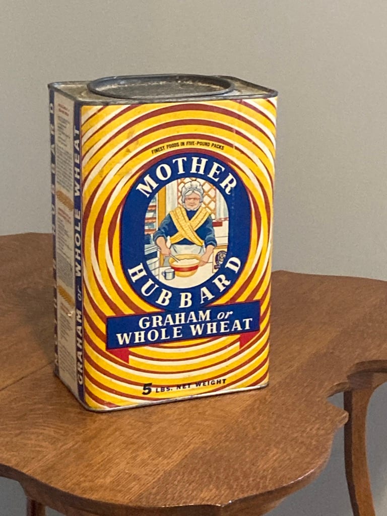 Mother Hubbard vintage tin 