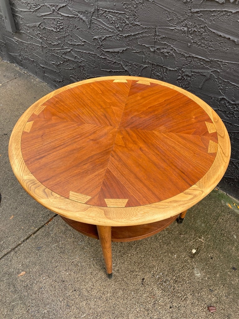 lane mid century modern table 