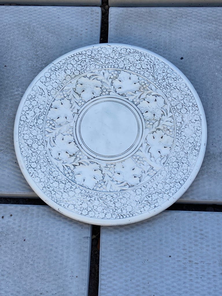 hand carved Indian serving tray 