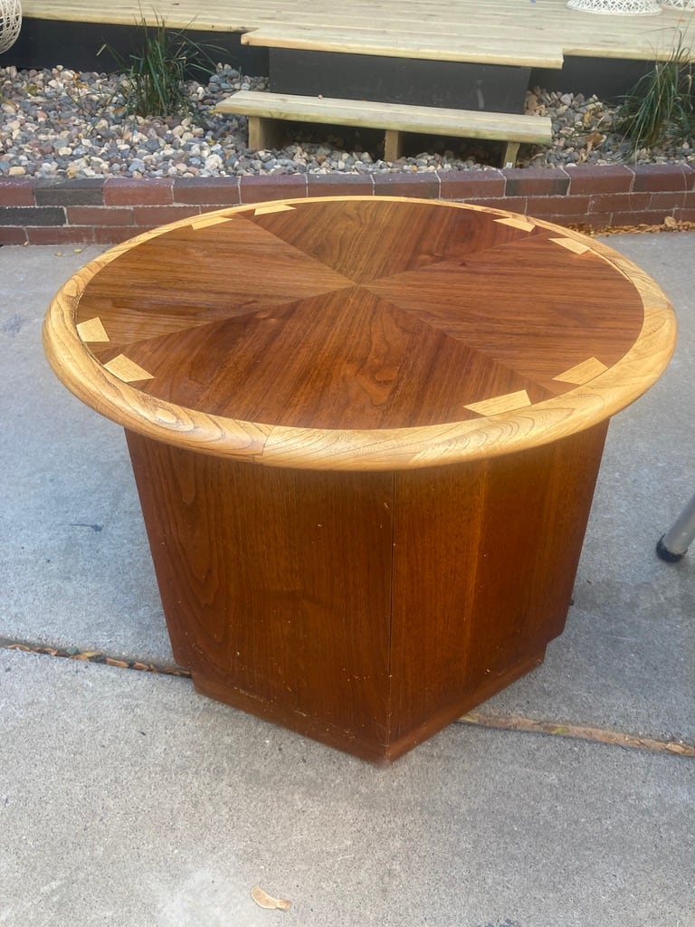 lane mid century modern table 