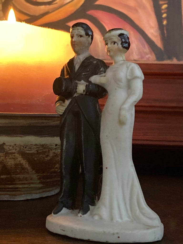 1920's wedding cake topper 