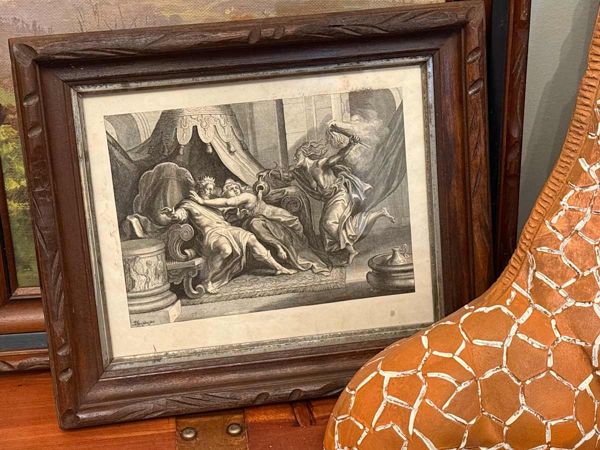 framed Metamorphoses D'Ovide steel engraving 