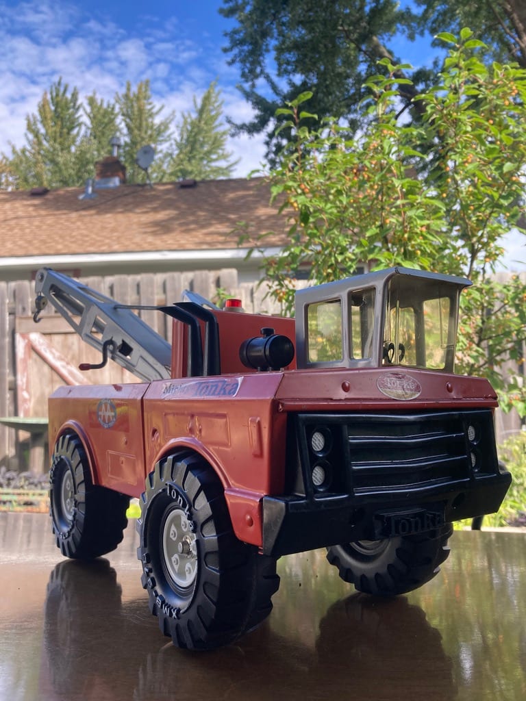 vintage TONKA orange Tow truck 