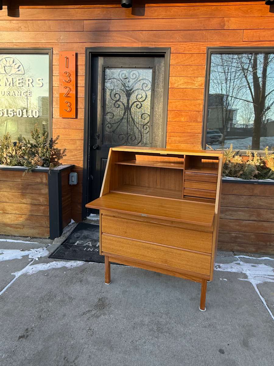 Danish teak desk, Image 1.