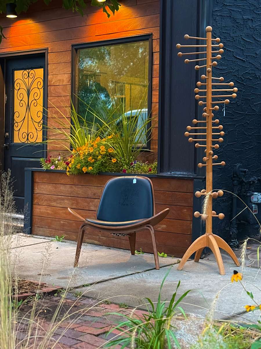 Hand made modern DNA coat tree 