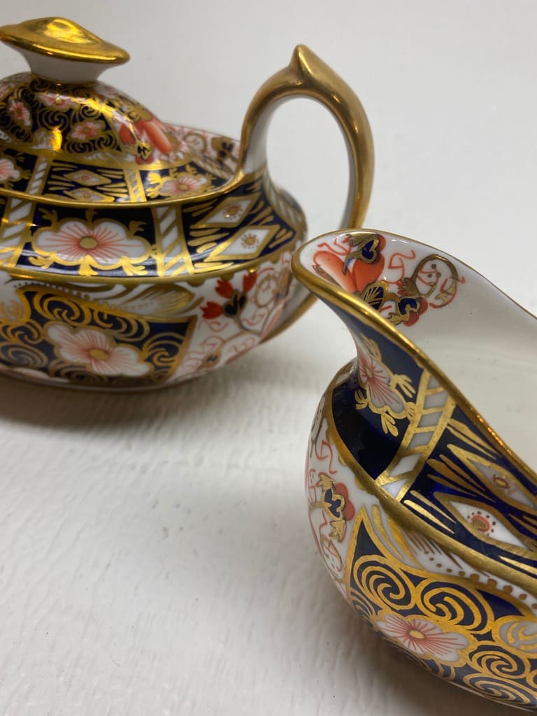 Royal Crown Derby Creamer and Sugar 