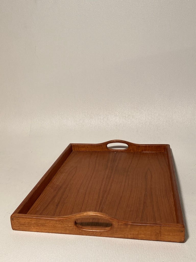 Danish modern style teak tray 