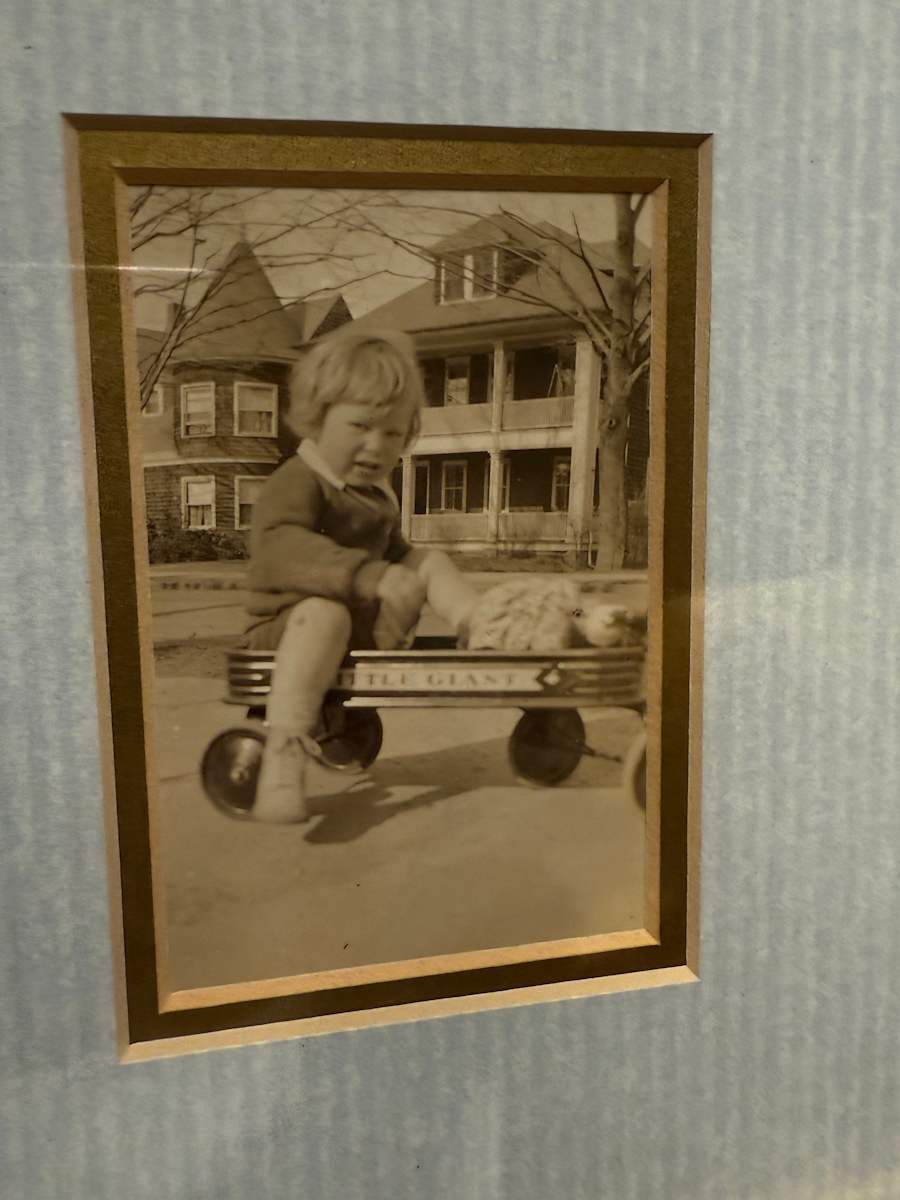 framed vintage photograph 