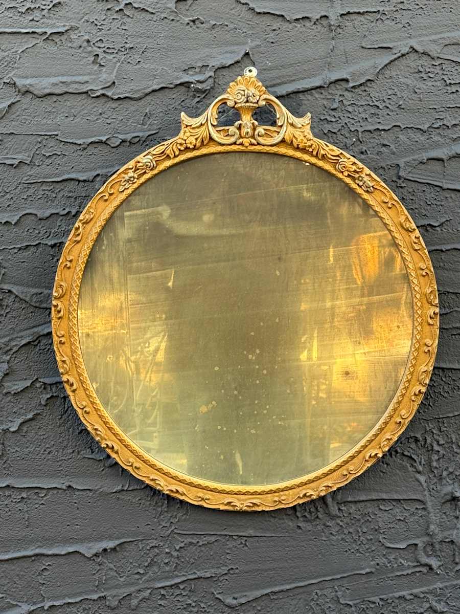Round 1930's mirror 