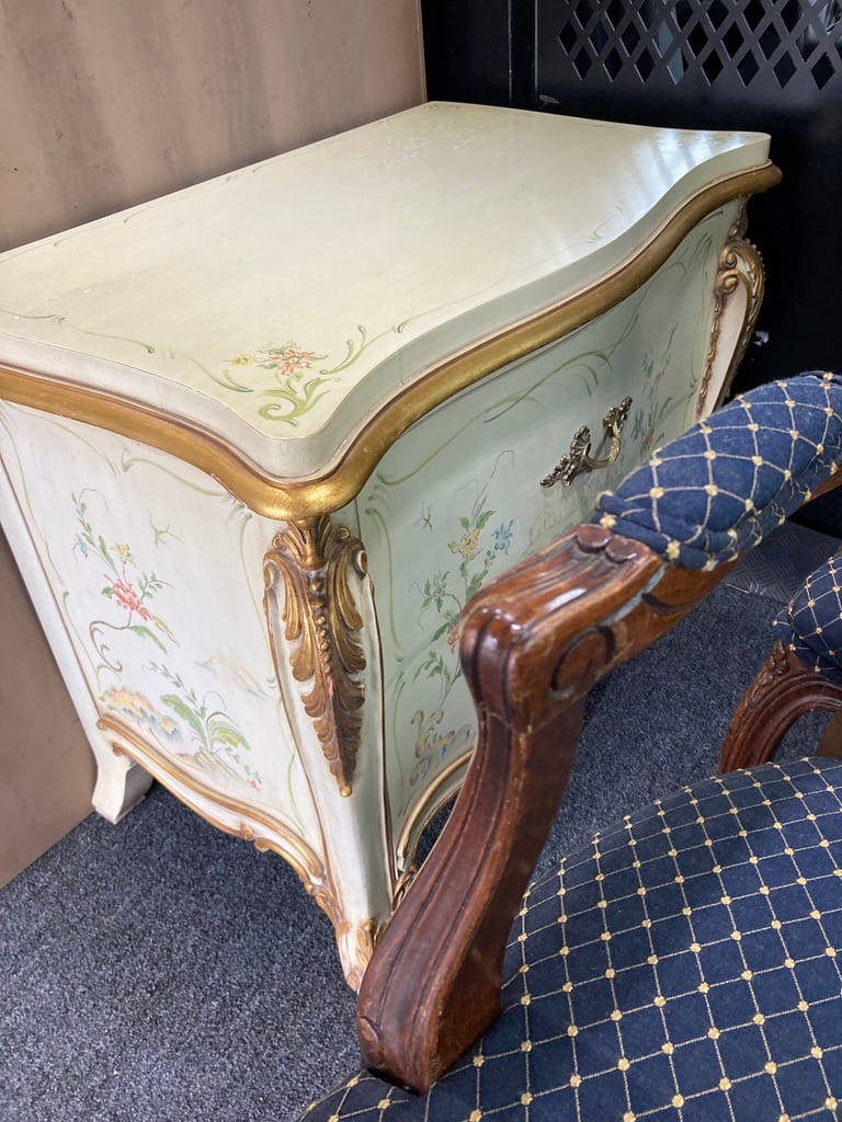 Pair of Kanges hand painted night stands 