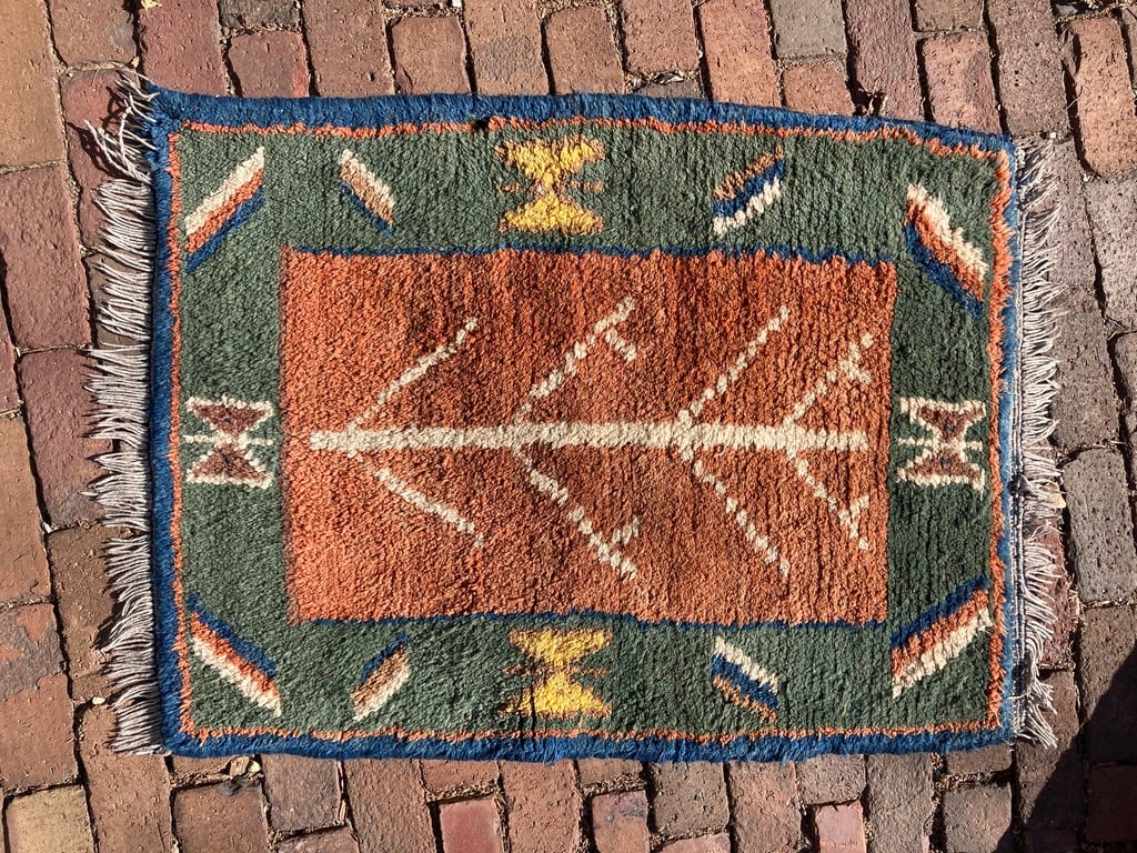 Iranian hand tied tribal rug 