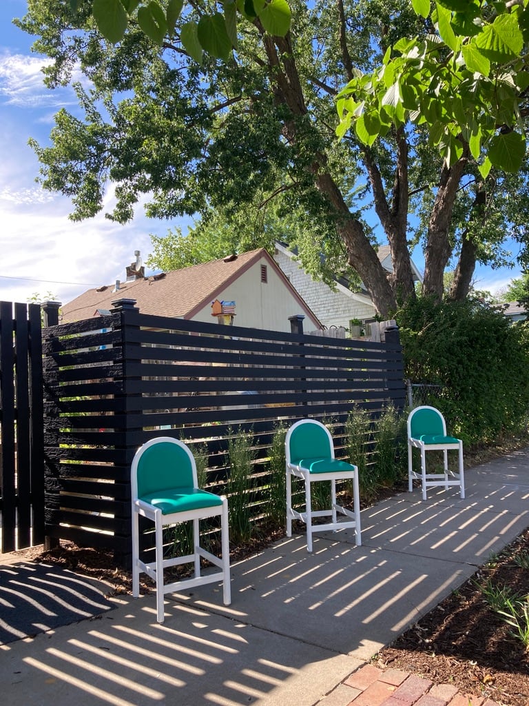 Lowenstein white stool chairs 