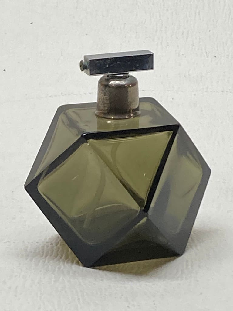 vintage art deco cubistic Bohemian perfume bottle 