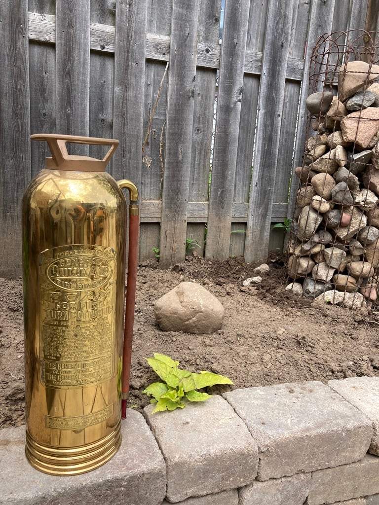 Brass fire extinguisher 