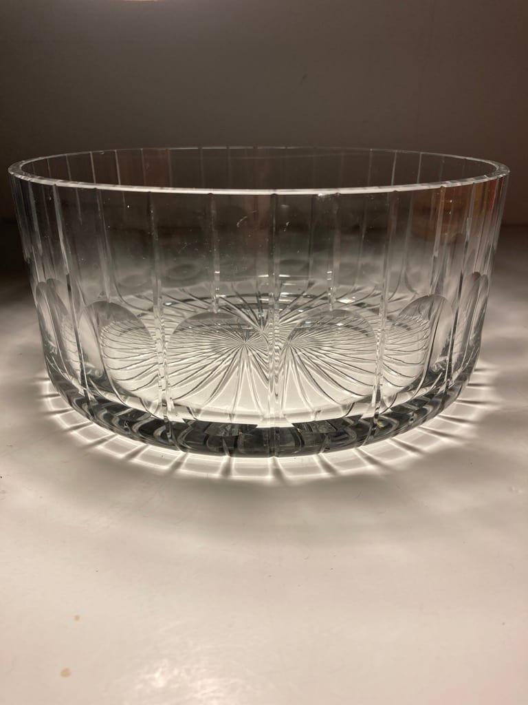 Modern Cut glass bowl 