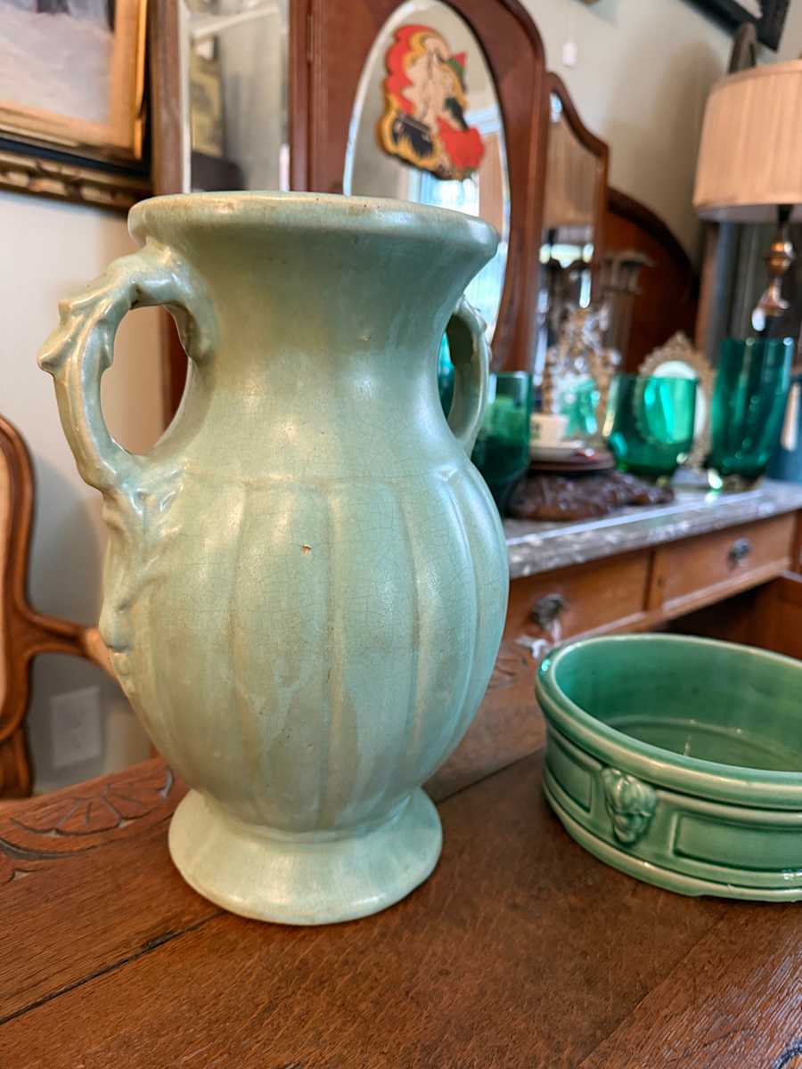 Large McCoy handled vase 