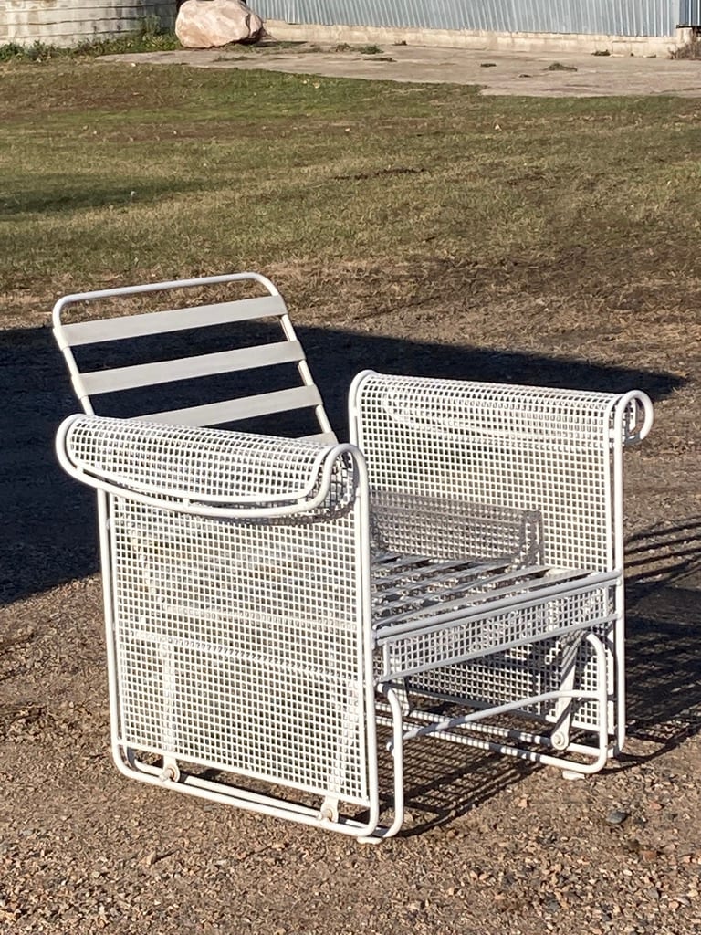 woodard post modern patio gliders from the collection of TIMELINES