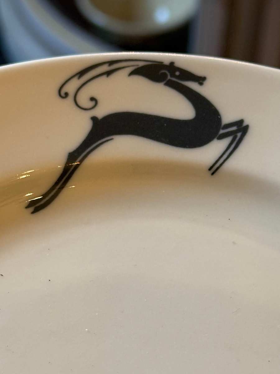 Bauscher Art Deco salad plates, Image 1.