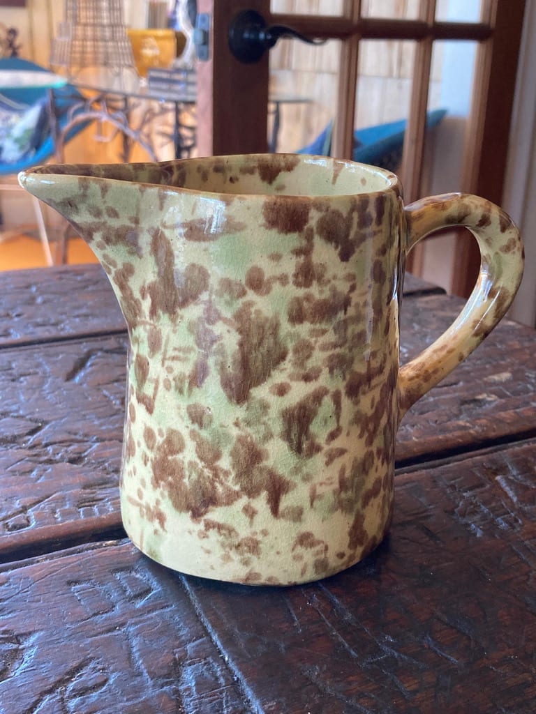 Spatterware pitcher 