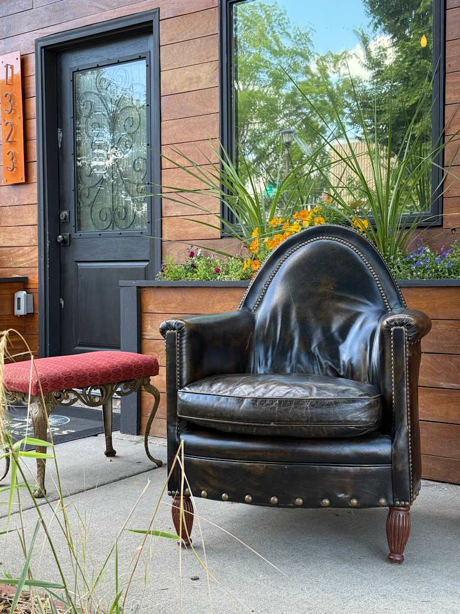 Bradington Young Art Deco style chair 