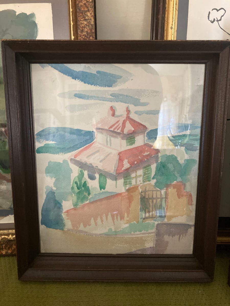 Framed original Elizabeth Grant watercolor 