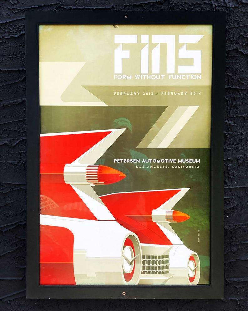 Fins vintage design poster 