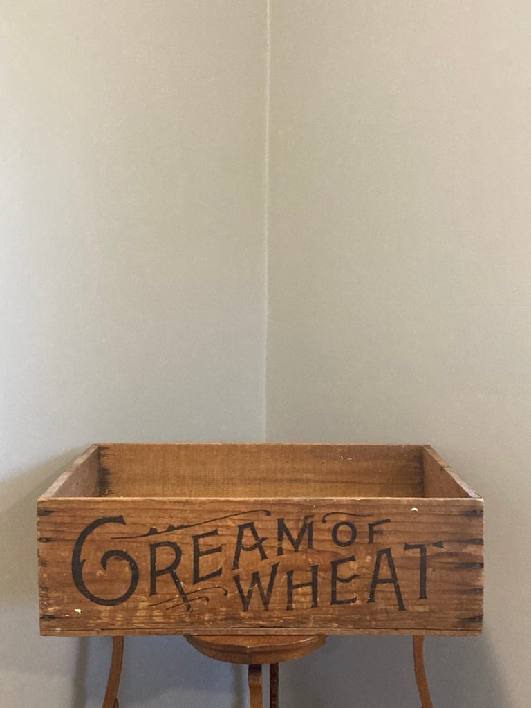 Wooden Cream of Wheat box 