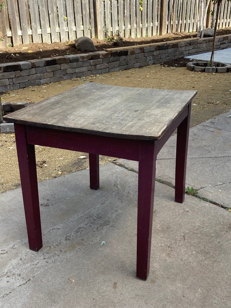 Primitive small kitchen table 