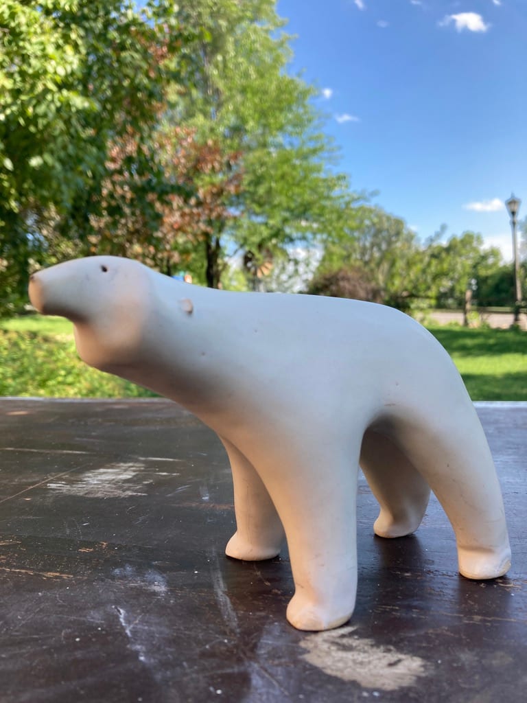 Hand Made Dan and Lee Ross polar bear 