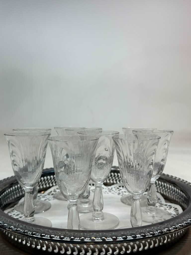 Set of Tiffin sherry glasses 