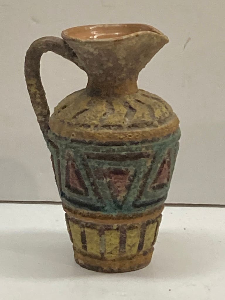 Italian art pottery pitcher 