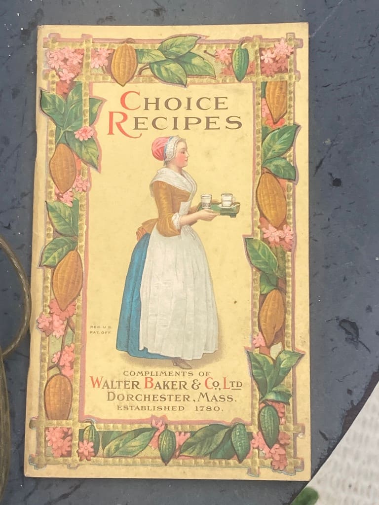 Walter baker recipe book 