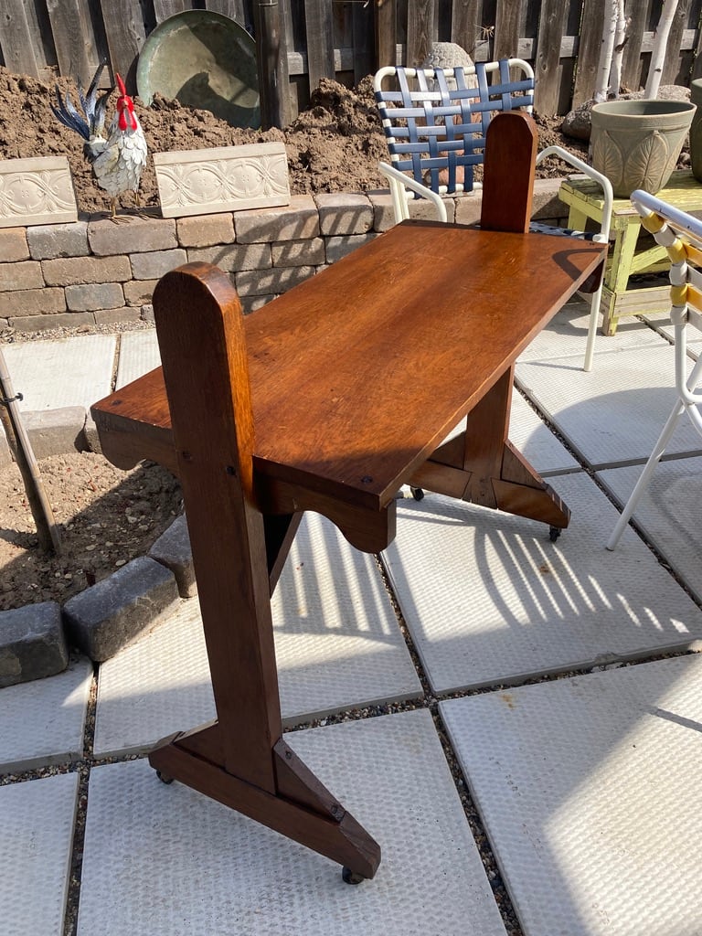 vintage turn of the century general store folding table 