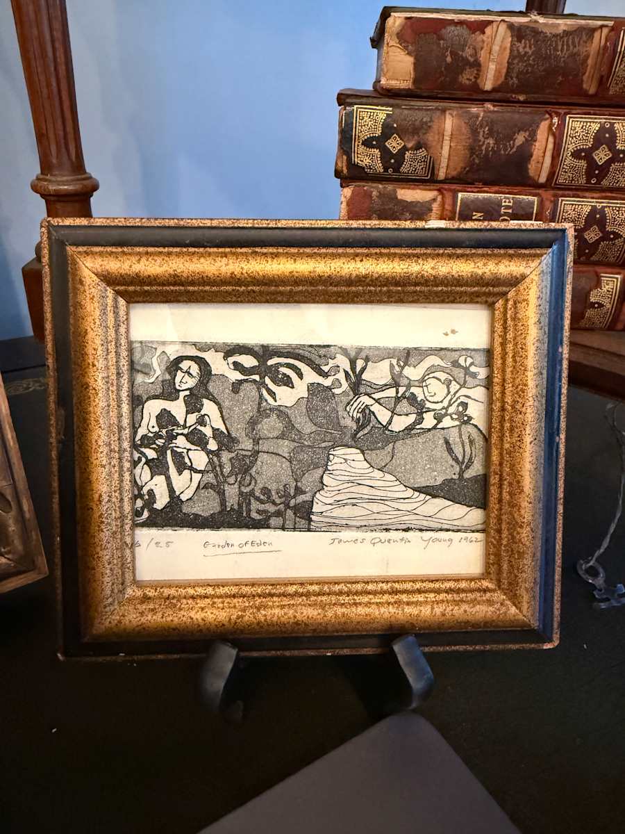 Framed mini engraving 