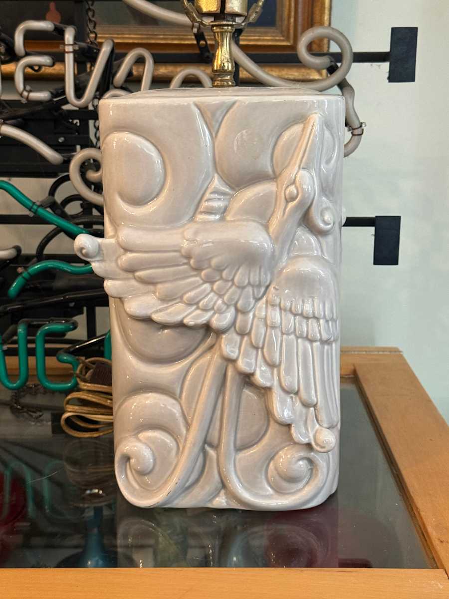 Art pottery lamps, Image 1.