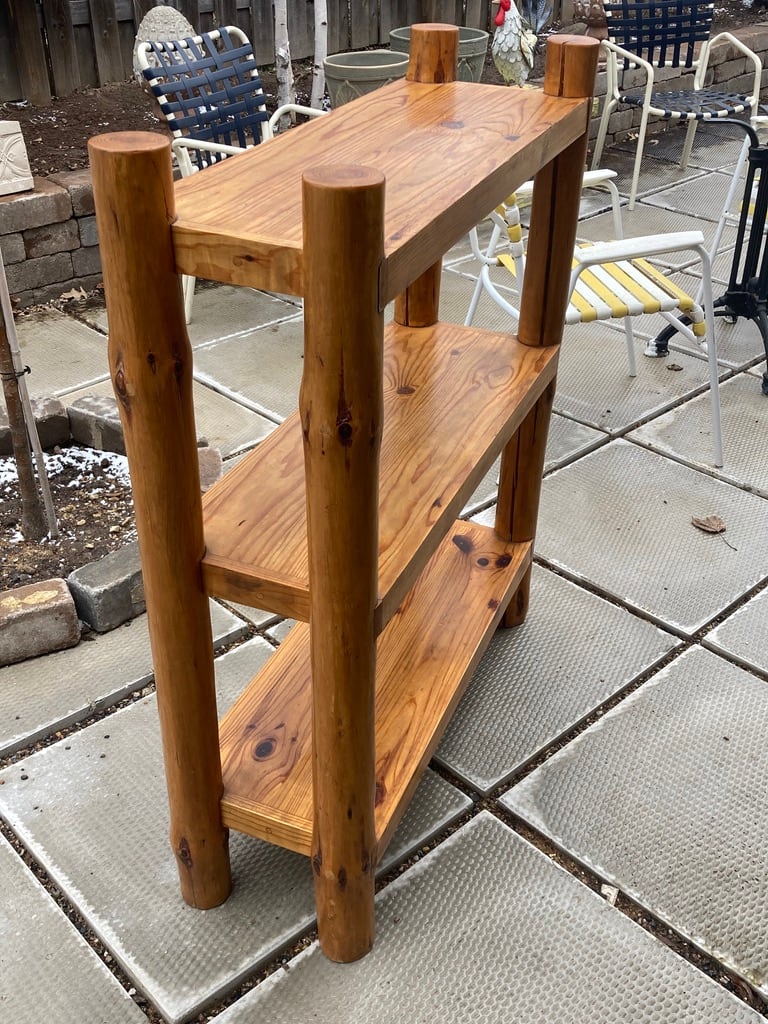 Solid pine bookcase 