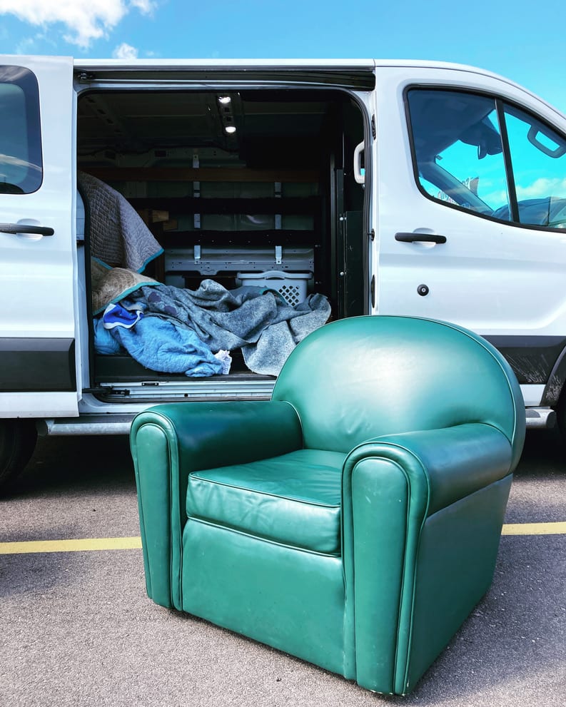 1980's emerald green leather club chair 