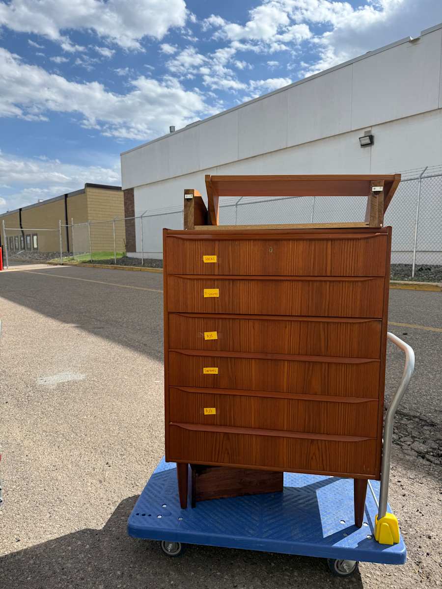 Danish teak dresser, Image 1.