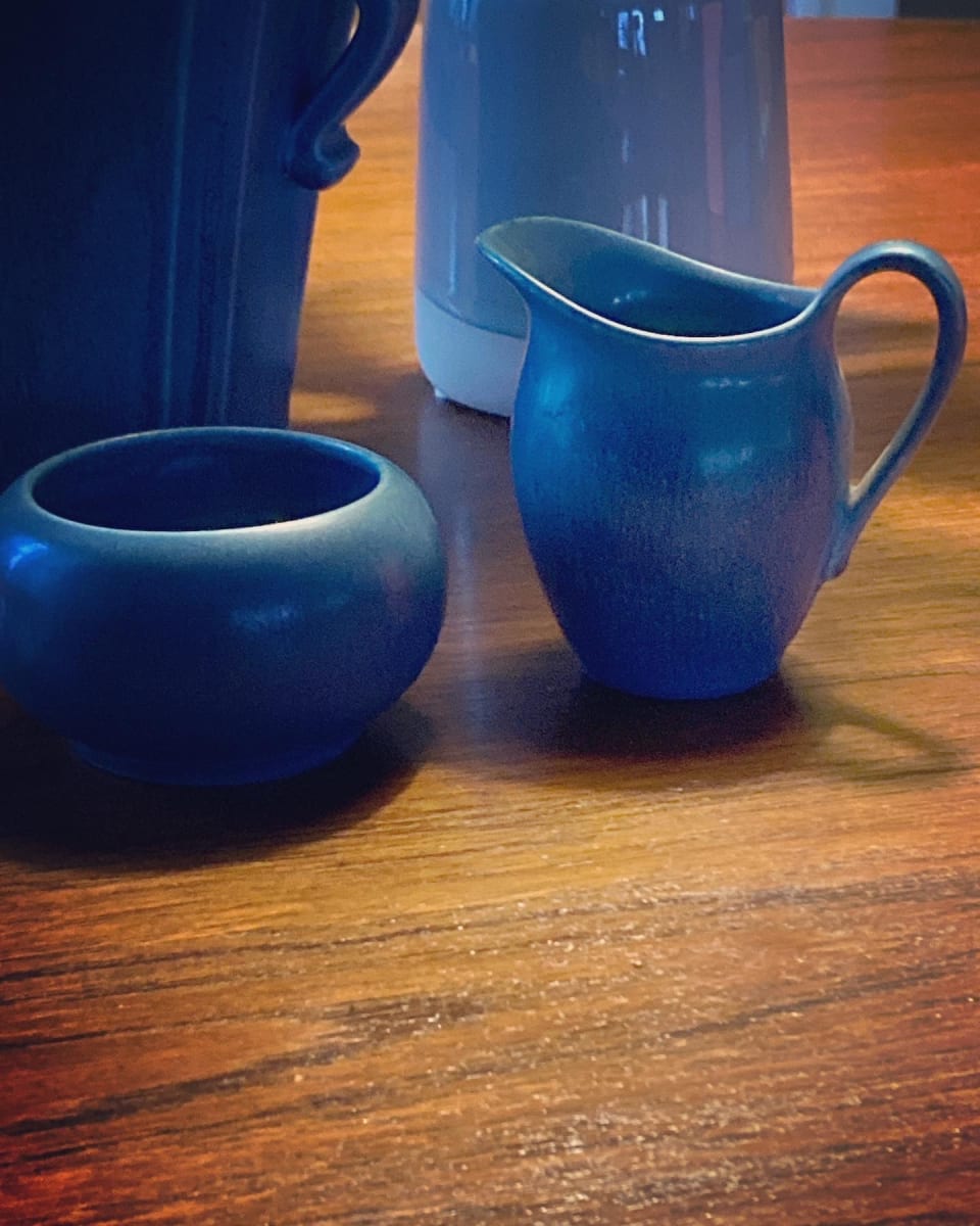 Rookwood creamer and sugar from the collection of TIMELINES ANTIQUES