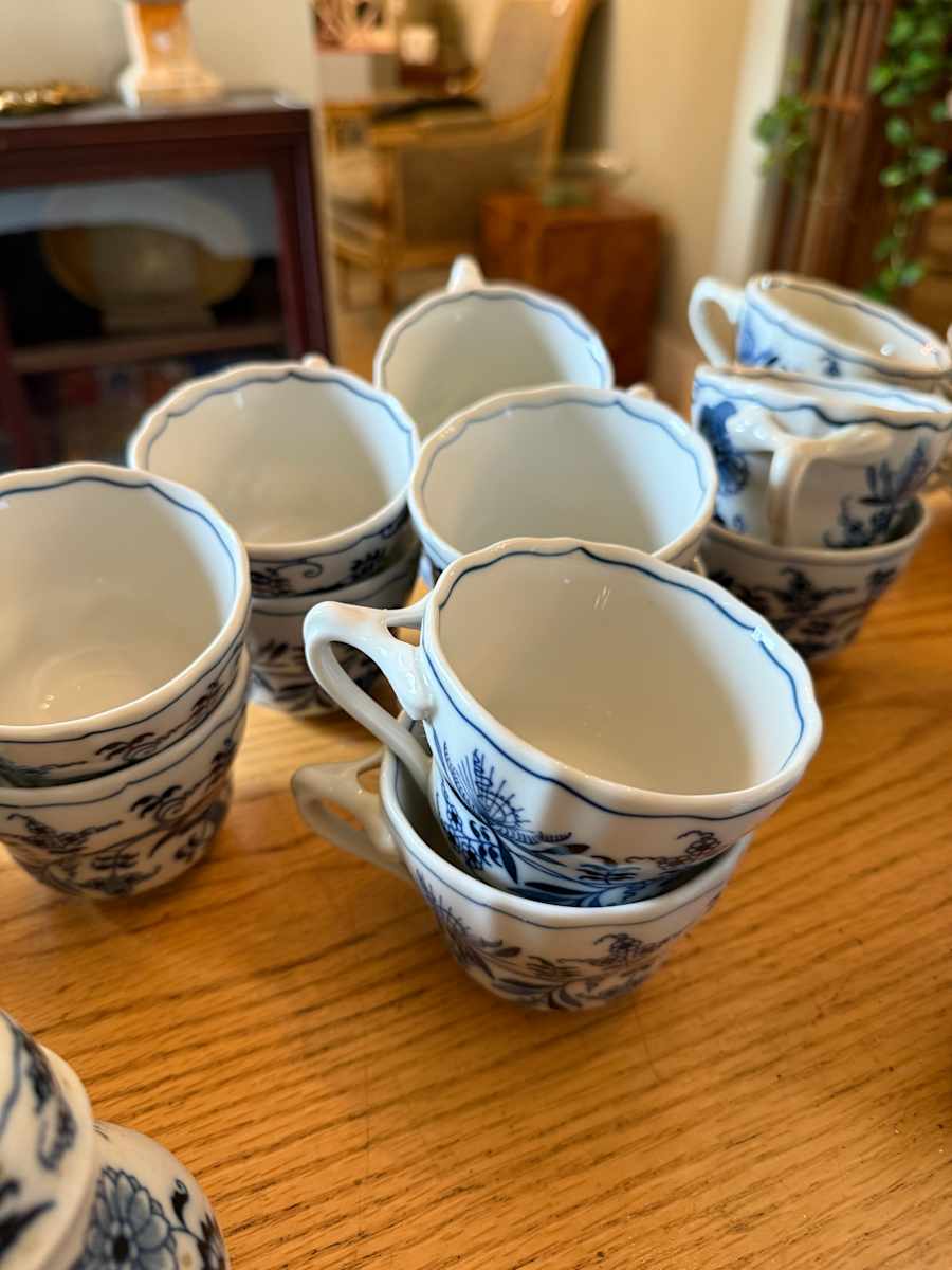 blue Danube cups and saucers 