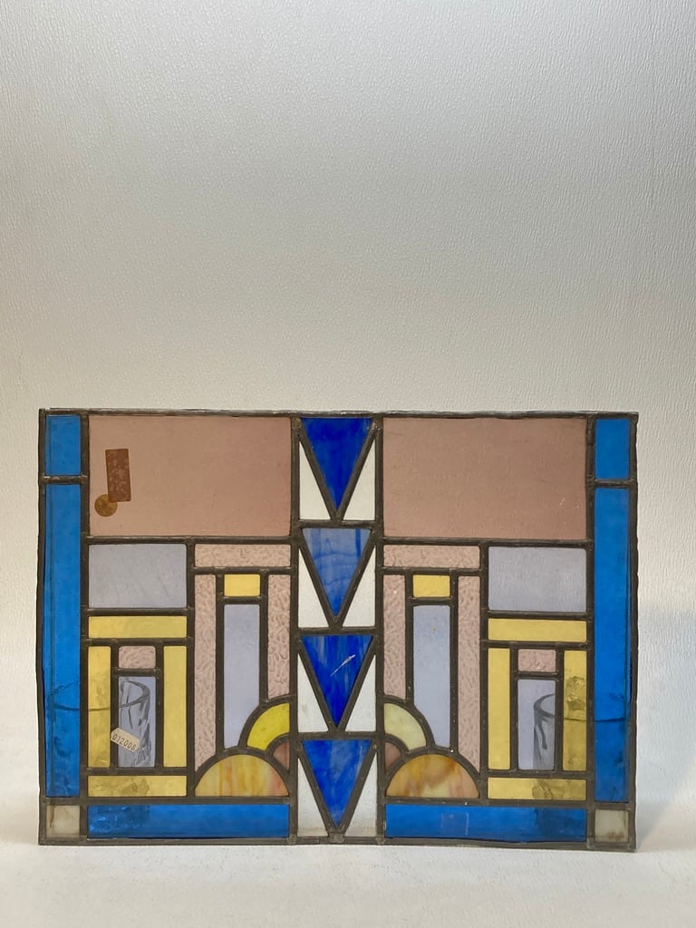 ART DECO stained glass panel 