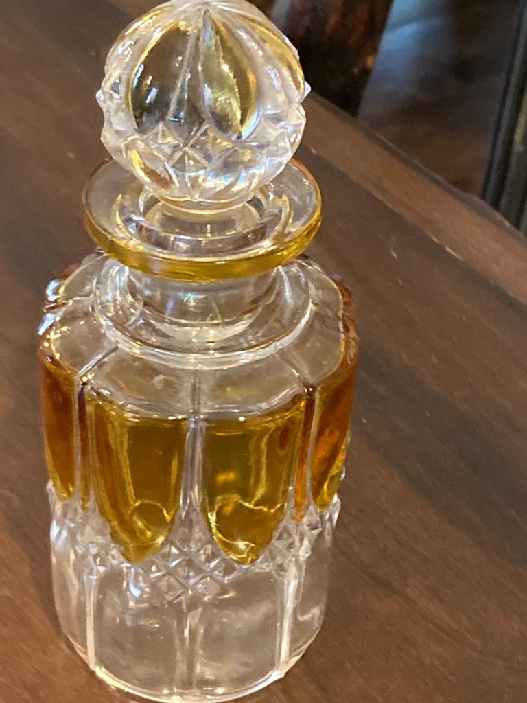 Amber and Clear Val St. Lambert perfume bottle by Perfume 