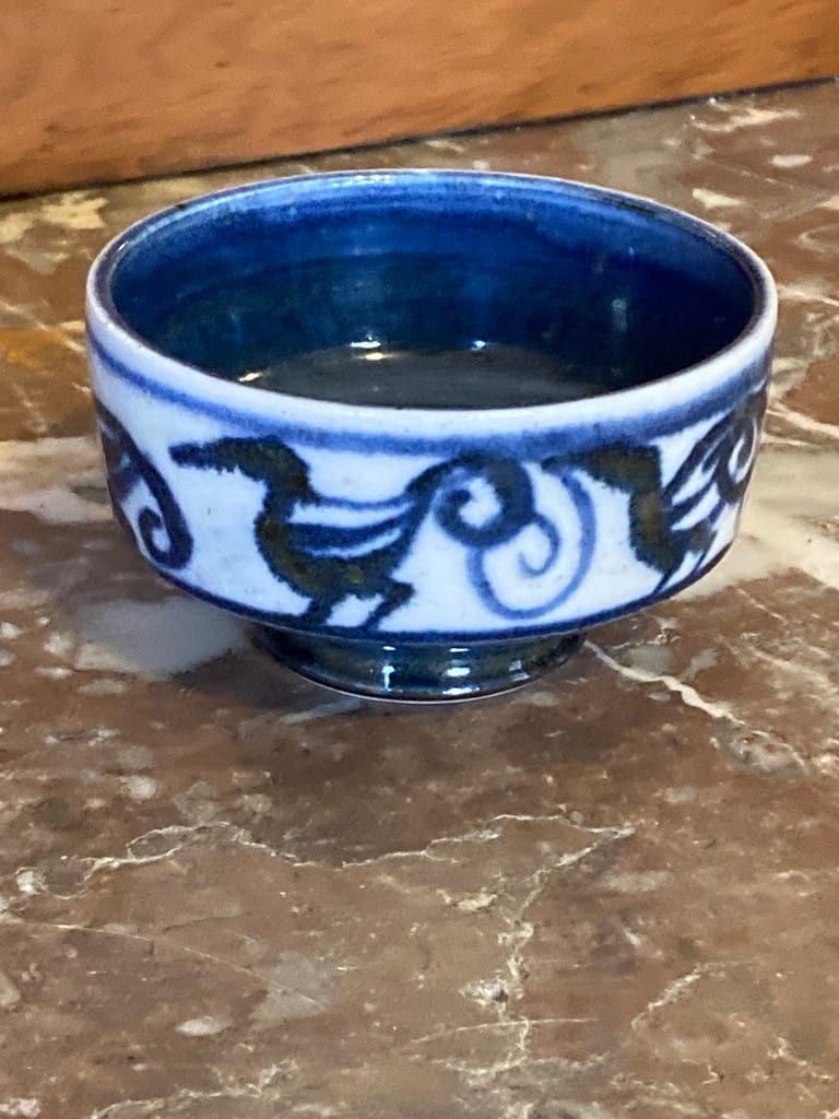 Small Norwegian pottery bowl 