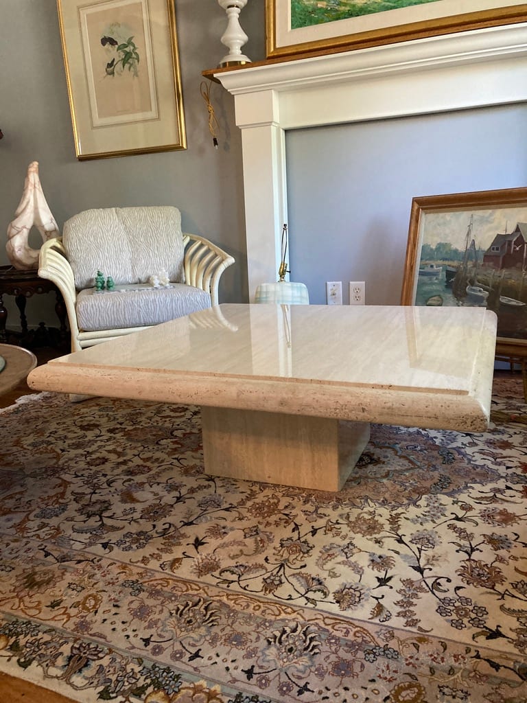 Italian marble coffee table 