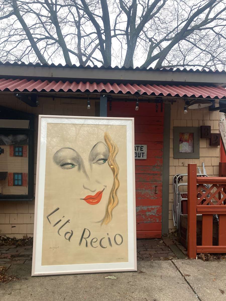 Large Lita Recio vintage poster 