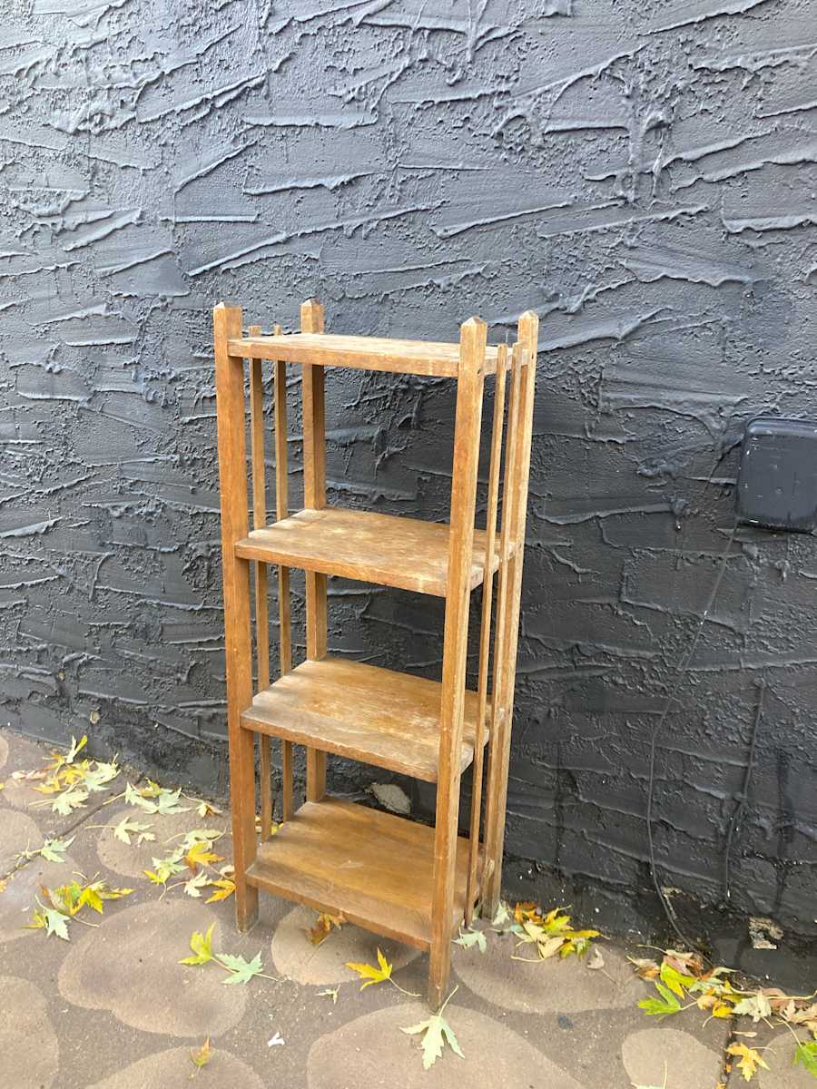 small mission oak shelf 