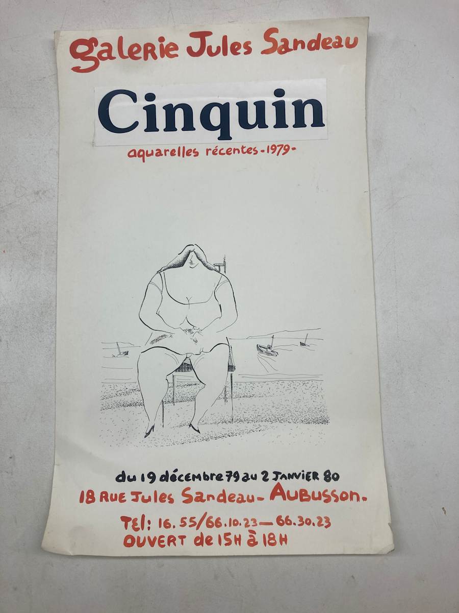 vintage French Cinquin lithograph poster, Image 3.