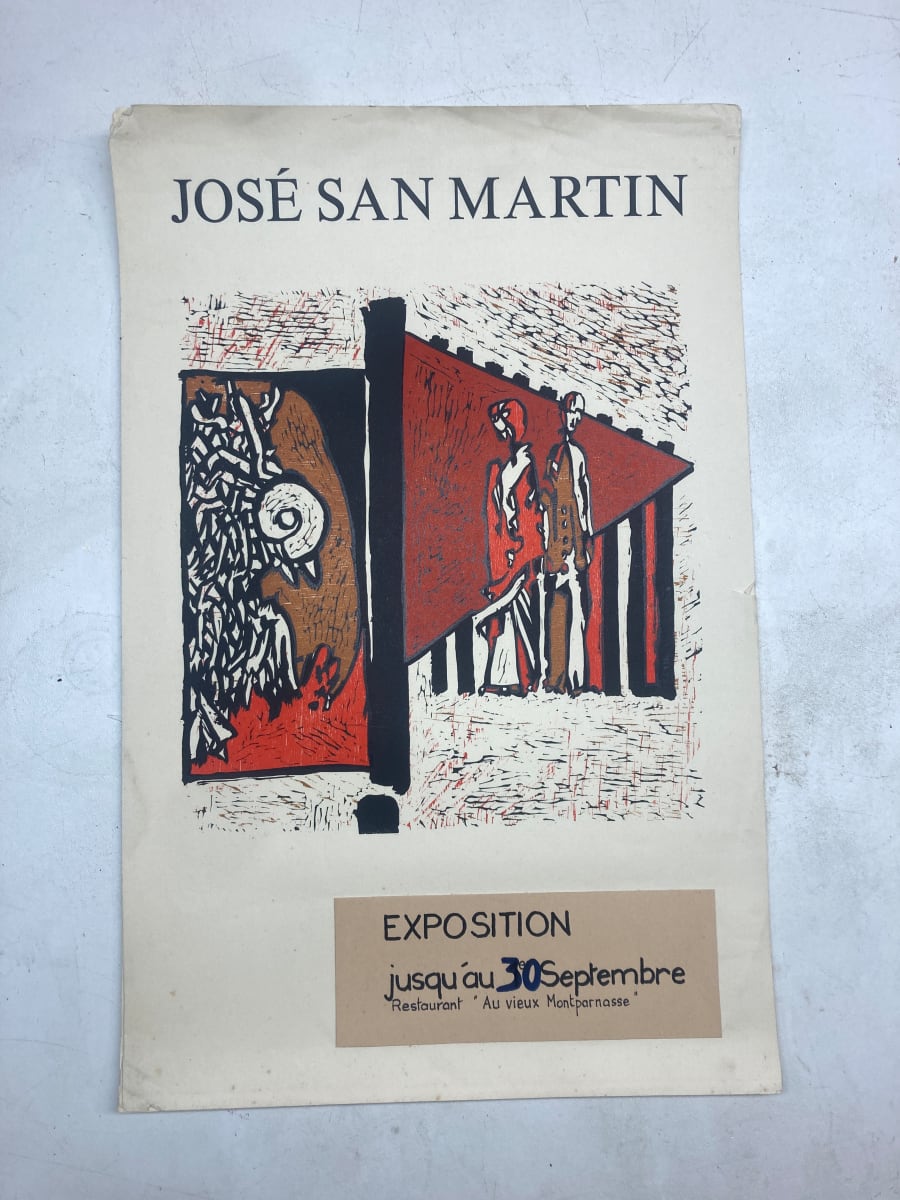 vintage French Jose San Martin lithograph poster 