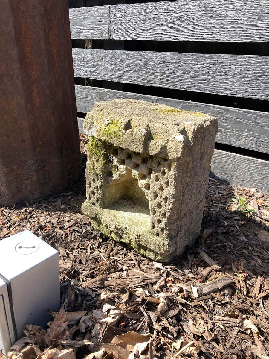19th century  Indian stone aala niche 