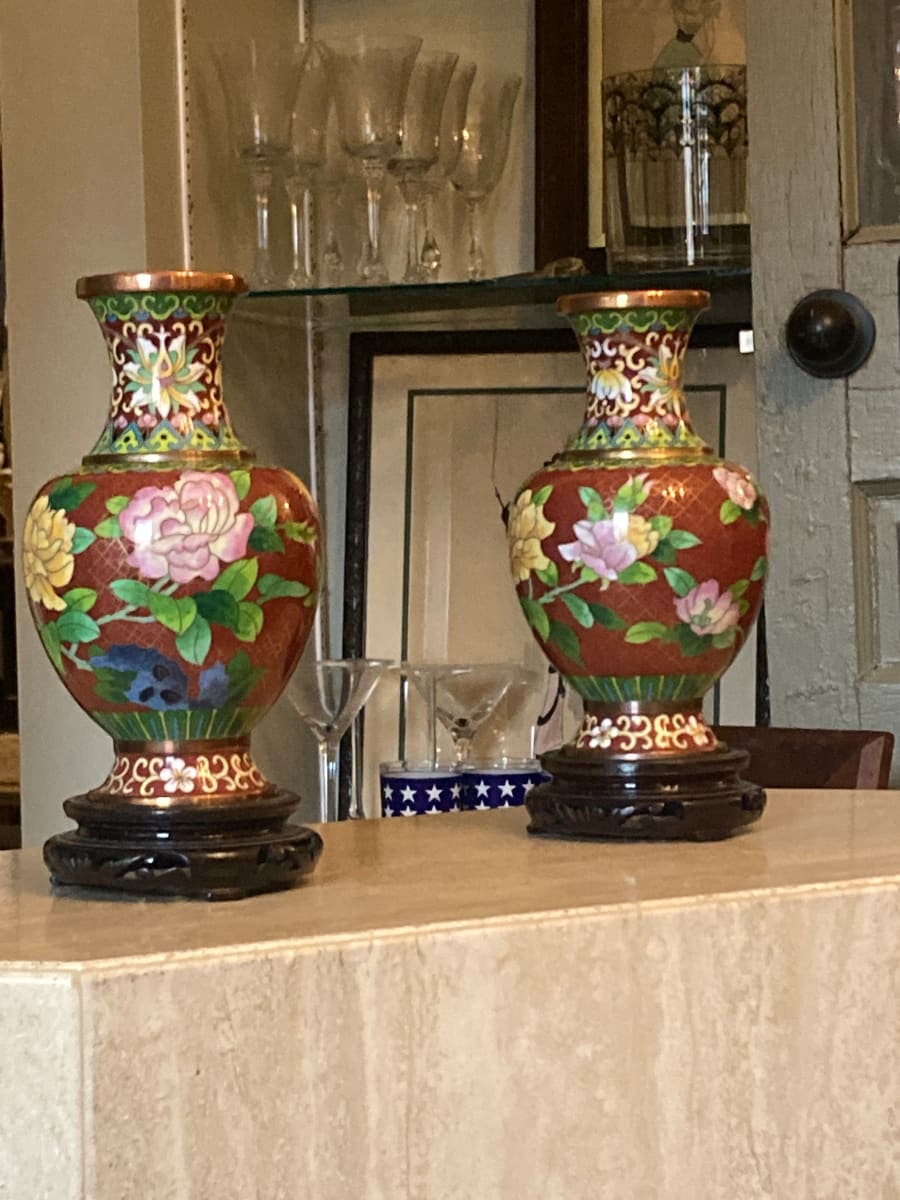 Cloisonne vase 
